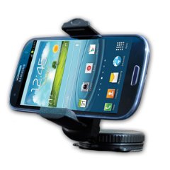 Do Good Have Fun™ car mount fits iPhone, Samsung GS4, HTC One, Motorola Droid Razr & Blackberry Q Series, Garmin and TomTom GPS