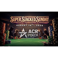 ACR Poker מחלקת שני טורנירי Venom וטורניר ראשי Run Up ב-16 באוגוסט