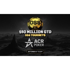 ACR Poker Expands September With $50 Million GTD OSS XL