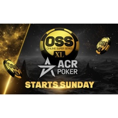 ACR Poker Launches $50 Million+ OSS XL this Sunday