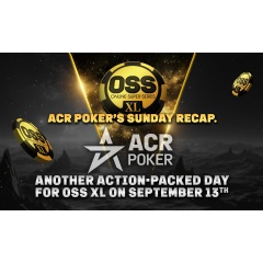ACR Poker�s $66 Main Event Advances 239 Players in Another Big Sunday