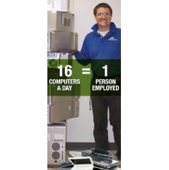 16 Computers Per Day Equals One Person Employed