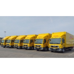 In line with DHLs environmentally friendly GoGreen program, 15 of the 30 trucks are equipped with rooftop solar system developed by DHLs start-up TRAILAR.
