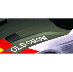 The �Old Crow� Ford Mustang GT wears an authentic paint scheme and badging similar to that of Anderson�s P-51 Mustangs.