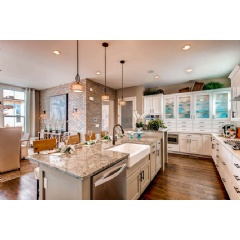 Interior shot of Berkeley Homes’ Residence Three model home at Boulevard One at Lowry in Denver, Colorado.