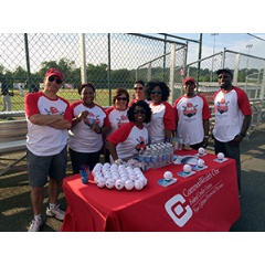 Alexandria Main Branch Team at an Aces Game