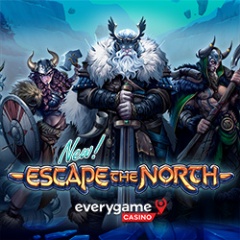 Everygame Casino Giving 50 Free Spins on New Escape the North, an epic Viking Adventure with Sticky Multiplier Wilds