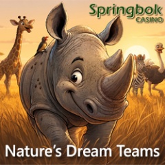 Springbok Casino Embraces the Spirit of South Africa�s Heritage Day with �Nature�s Greatest Dream Teams� and 25 Free Spins on Cash Bandits 3