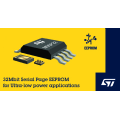 STMicroelectronics delivers breakthrough in non-volatile memory with industry's first Serial Page EEPROM - thumbnail