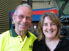 Leonie Woodham with Peter Schreurs