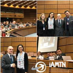 Valerie Schilling (FATF), Veronica Studsgaard (Founder & CEO, IAMTN), Juan Manuel Vega-Serrano (President of the FATF) and Mohit Davar (Chairman, IAMTN)
