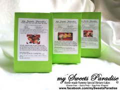 Vegan Brownies Knight (Chocolate flavor), Vegan Banana Brown Army (Banana flavor) and Vegan Caramel Brown Princess (Caramel Almond flavor)