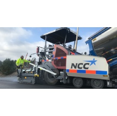 NCC’s newly-purchased Dynapac SD2500WS on its first job site – with great results! -Credit: Dynapac-