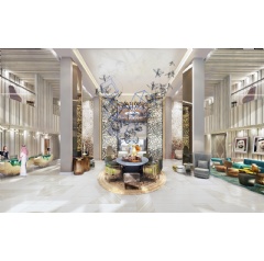 Lobby inside Andaz Dubai The Palm  -CREDIT: Hyatt-