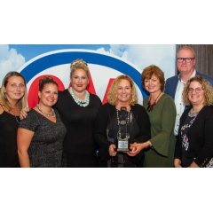 From Left to Right: Patricia Di Benedetto, Royal Caribbean International; Stephanie McDonald, Royal Caribbean International; Patricia Marques, CAA National; Lisa Connell, Royal Caribbean International. (See complete caption below)