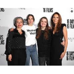 Céline Bonnaire Executive Director Kering Foundation, Jessie Ayles Waves director, Stella Heath Keir The Third Sorrow editor, Ginta Gelvan Communications Director Modern Films