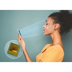 The new REAL3™ single-chip solution measures just 4.4 x 5.1 mm and is the fifth generation of successful time-of-flight deep sensors from Infineon.