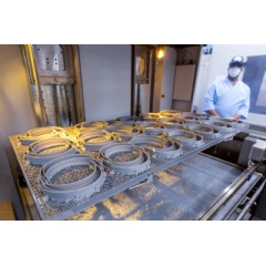 GM Makes Face Shields In Response To COVID-19 Pandemic
General Motors workers produce face shields utilizing 3D printing Monday, April 6, 2020, at the GM Technological Center (Photo by Jeffrey Sauger for General Motors - complete caption below)