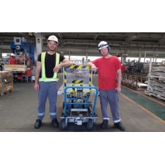 Dniel Papp (left) and Jzsef Eigner and over 1,000 colleagues work at Hydros extrusion plant in Szkesfehrvr, which is now ASI-certified.