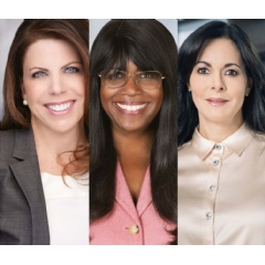 Olabisi Boyle (center), the vice president, Product Planning and Mobility Strategy of Hyundai Motor North America, Claudia Marquez (right), the CEO of Hyundai Motor Mexico and Angela Zepeda (left), the CMO of Hyundai Motor America (see more below).