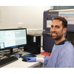 Associate Professor Menno van Zelm in his laboratory at Monash University.