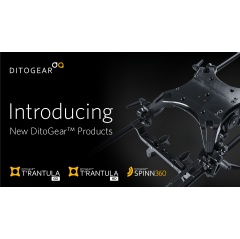 DitoGear™ launches T’rantula GO & HD motion control sliders and Spinn360 turntable.
