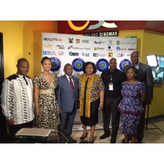 Left to Right- Simphiwe Ngcobo, Jackie Motsepe, Ambassador Sam Mokgethi Monais, Mayor Cynthia Mqwebu and other guests