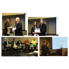 Clockwise from top left: 1st Place Winner, Nonnatech CEO and TMT Publisher; 2nd Place Winner, CareAngel and TMT Publisher; 3rd Place Winner, Avizia ONE team; Judging Panel.