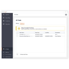 Scheduled reports will appear in the 