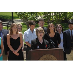 Patricia Condon at Fulbright Press Conference