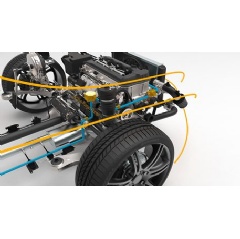 The Active Purge Pump (APP) actively pulls the HC-laden air from the canister. The pump used for this action is a very compact and light-weight radial pump, driven by a highly efficient brushless DC motor.