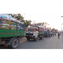 UNHCR Somalia delivered core relief items and tents to Emergency Operation Center for victims of the attack. © UNHCR Somalia