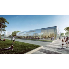 Artists impression of the ibis Styles & Mercure hotel complex © Arte & Charpentier