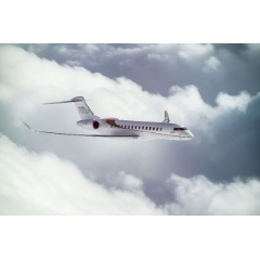The Bombardier Global 7000 aircraft.