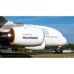 This airplane means a lot to us at AkzoNobel and we’re proud to be part of the A380 adventure.