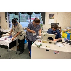 The IHG Army Hotel Team on Fort Stewart is making face masks for their colleagues, local first responders and hospital personnel on post.