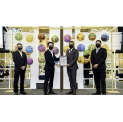 Left to right: Stanley Tang, Chief Executive Officer, APSN Ltd, Royce Seah, Vice Chairman, APSN Ltd, Rajit Sukumaran, Managing Director, South East Asia and Korea, (see complete caption below).