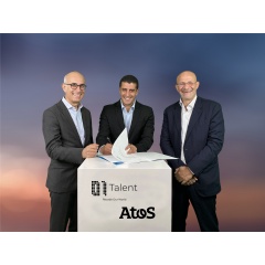 left to right: David Sultan, Global COO, 01Talent; Nourdine Bihmane, EVP and Director of Growing Markets, Atos; Deror Sultan, Co-founder & CEO, 01Talent.