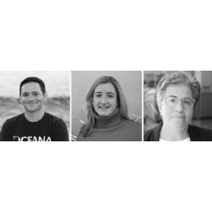 Dustin Cranor (left), Beth Lowell (center), Jacqueline Savitz (right) Credit: OCEANA