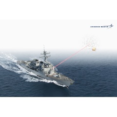 HELIOS, a transformational new laser weapon system, provides directed energy capability to the Navy fleet. Image courtesy Lockheed Martin.