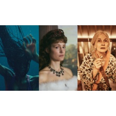 Nanny, courtesy of Blumhouse-Amazon Prime Video; Corsage, courtesy of IFC Films; and The Kingdom Exodus, courtesy of MUBI