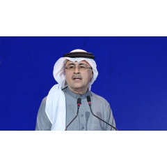 Aramco President and CEO, Amin H. Nasser, giving keynotes at the second edition of the Saudi Capital Market Forum