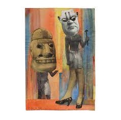 Hannah Hch, Aus der Sammlung: Aus einem ethnografischen Museum Nr. IX, ca. 1929. Collection Stedelijk Museum Amsterdam collection. Acquired with the support of the Rembrandt Association (thanks in part to its Helze Fund) and the Mondriaan Fund.