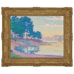 
Paul Signac, Calanque des Canoubiers (Pointe de Bamer), Saint-Tropez (1896, estimate: �5,500,000-8,000,000)