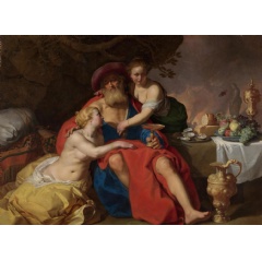 Image: Abraham Bloemaert, Lot and his Daughters, 1624