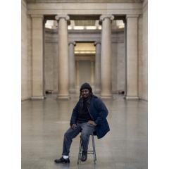Portrait of Alvaro Barrington at Tate Britain in 2024. Photo © Tate (Jai Monaghan) (1)