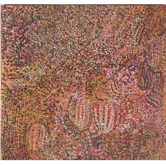 Emily Kam Kngwarray, Ntang Dreaming 1989 National Gallery of Australia.  Estate of Emily Kam Kngwarray / DACS 2024, All rights reserved