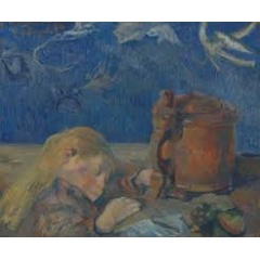 Clovis Sleeping
Paul Gauguin (1848 - 1903), Rouen, 1884

oil on canvas, 46.4 cm x 56.1 cm

Credits: Van Gogh Museum, Amsterdam (purchased with support from the VriendenLoterij, the Rembrandt Association (see complete caption below)