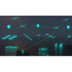 Illustration of dynamic network routing. Image via the Office of the Under Secretary of Defense for Research and Engineering (OUSD(R&E)).