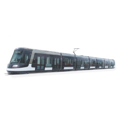 Model of the Citadis tramway, which will run on the Compagnie des Transports Strasbourgeois network (� ALSTOM SA 2024. Advanced & Creative Design � non-contractual illustration)